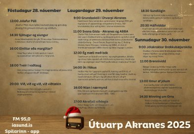 Dagskrá Útvarp Akranes 2025